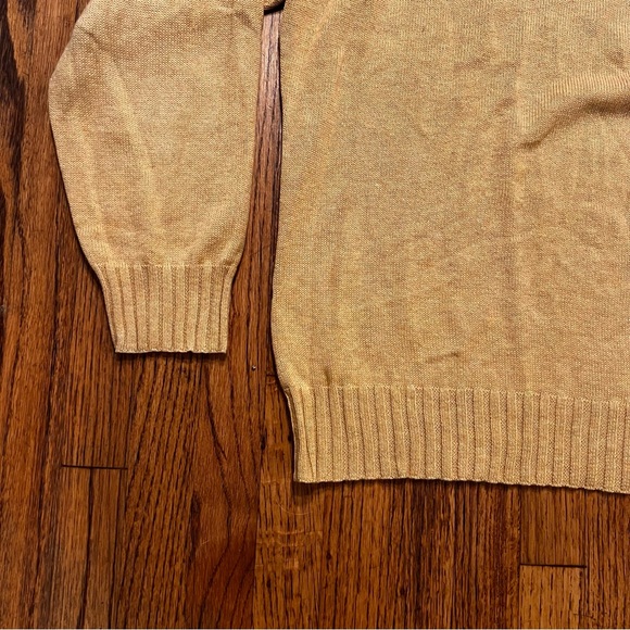 Bill’s Khakis Yellow 1/4 Quarter Zip Sweater XL - Picture 3 of 6